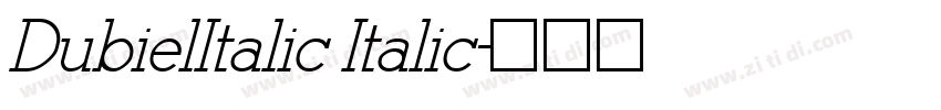 DubielItalic Italic字体转换